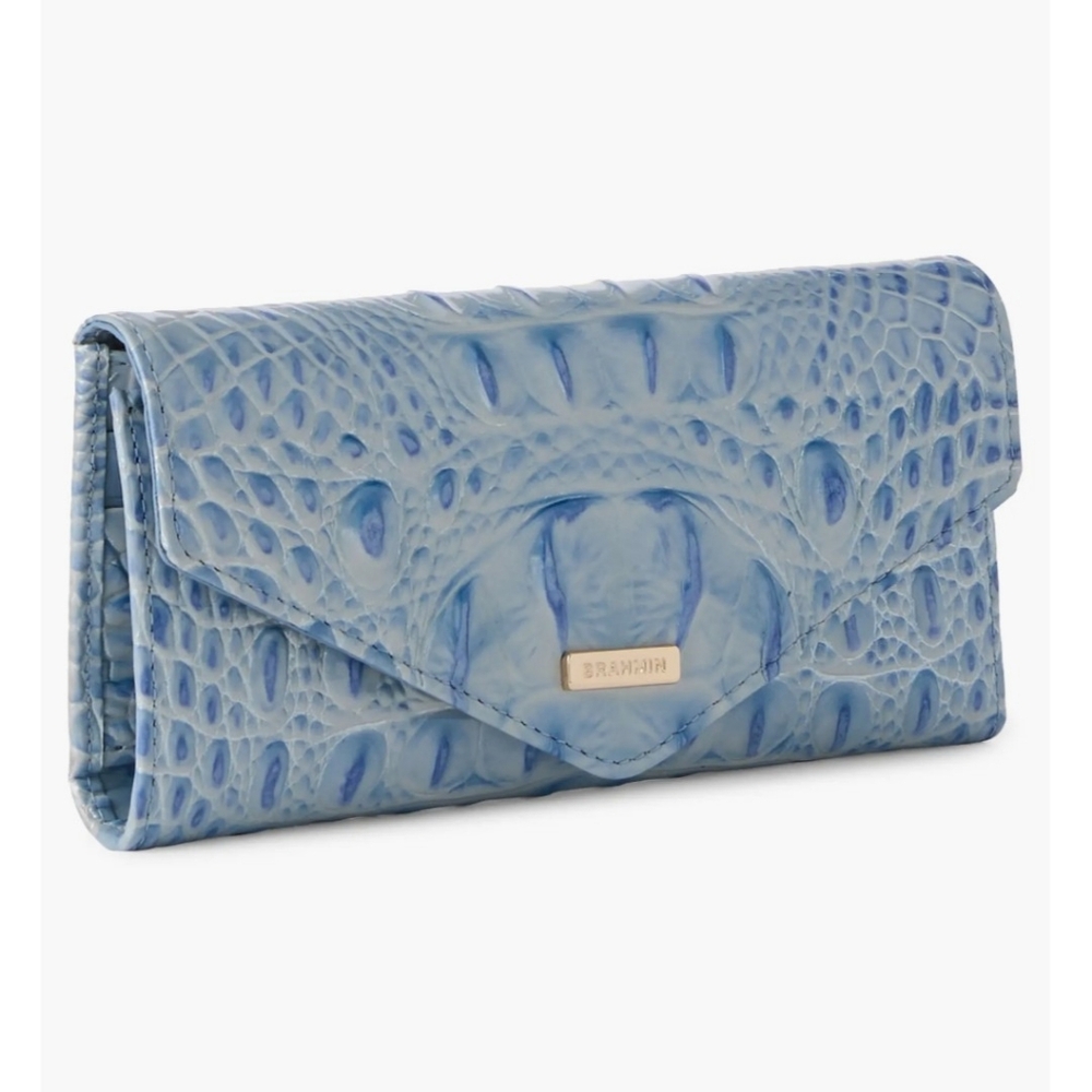 Veronica Croc Embossed Leather Wallet - Picture 2 of 6